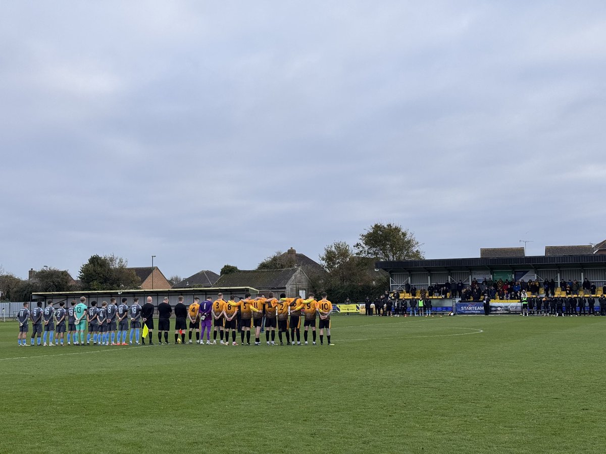 Before today’s game we held a two minutes silence for Remembrance Sunday