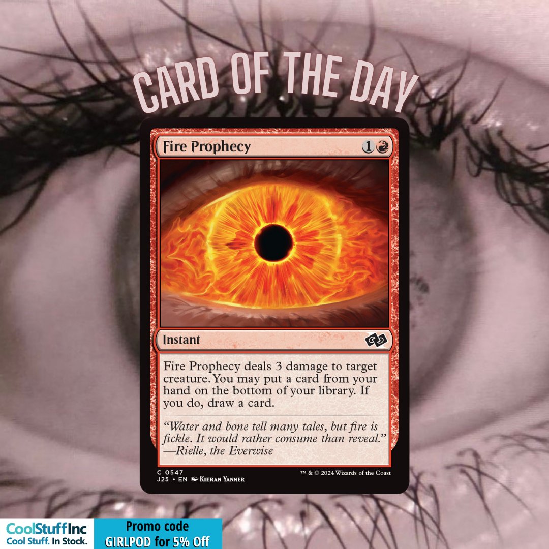 GirlPodMTG ✨➡️ Bluesky (@girlpodmtg) on Twitter photo If looks could kill (or at least gravely maim) 👁️👄👁️
This is a card from the new Foundations Jumpstart!
image credit: <a href="/ursarahtonin/">sarah jane 🌙</a>
#MTGFoundations #MTGAmbassador If looks could kill (or at least gravely maim) 👁️👄👁️
This is a card from the new Foundations Jumpstart!
image credit: <a href="/ursarahtonin/">sarah jane 🌙</a>
#MTGFoundations #MTGAmbassador