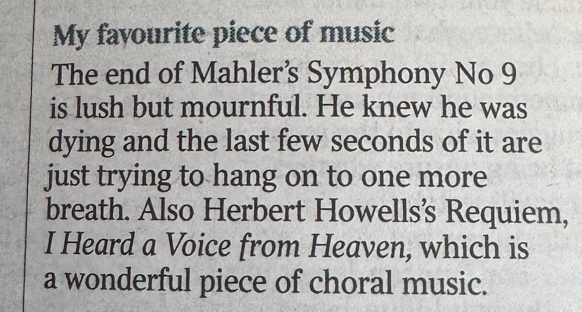This from <a href="/Aiannucci/">Armando Iannucci</a> is absolutely right, and by happy coincidence, <a href="/FairhavenSinger/">Fairhaven Singers</a> are performing the Howells Requiem *tonight* at <a href="/QueensCam/">Queens' College</a> - do come along and enjoy the gorgeousness.  fairhavensingers.org.uk/event/fare-wel…