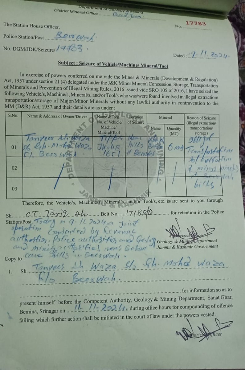 District Mineral Officer Budgam tweet media