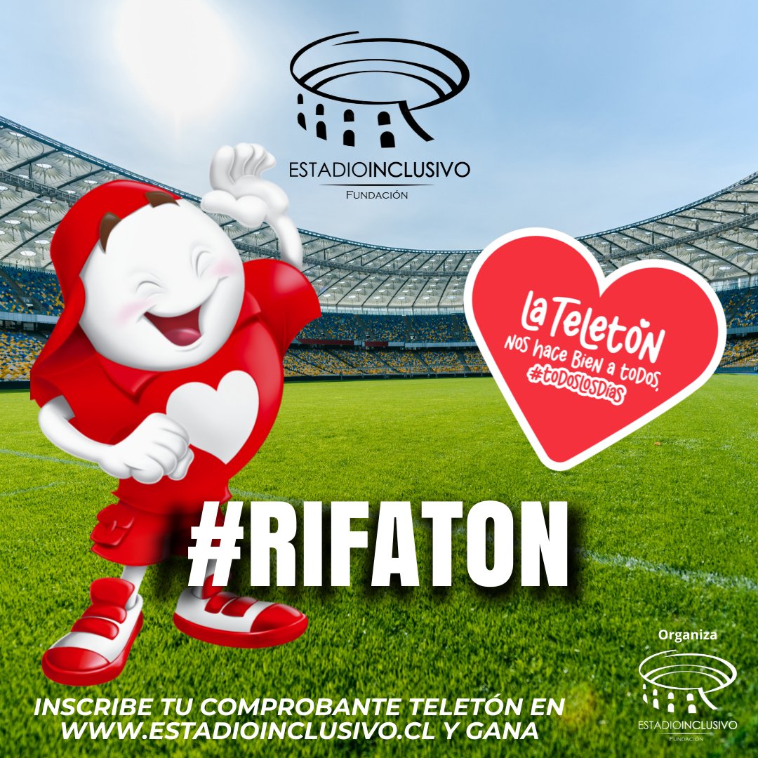 InclusionCruza2's tweet photo. Comenzó el Reto!!
Ingresa tu comprobante de donación en https://t.co/ZxJXE7kRHl y participa por una visita a un entrenamiento y una camiseta autografiada por tus ídolos @Cruzados.

#Teleton2024
#Juntos #TodosLosDias 
@EsInclusivo https://t.co/MdqfbSnTVq