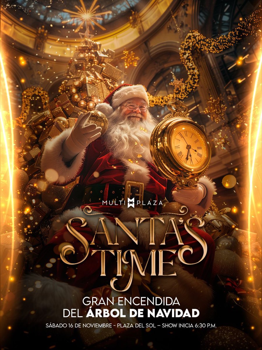 La Navidad ha llegado a Multiplaza, y con ella, el tiempos se detiene para crear recuerdos inolvidables.✨ 
Este sábado 16 de noviembre, la magia cobra vida con la encendida de nuestro espectacular Árbol de Navidad,
adornado con deslumbrantes cristales de Swarovski.🎄