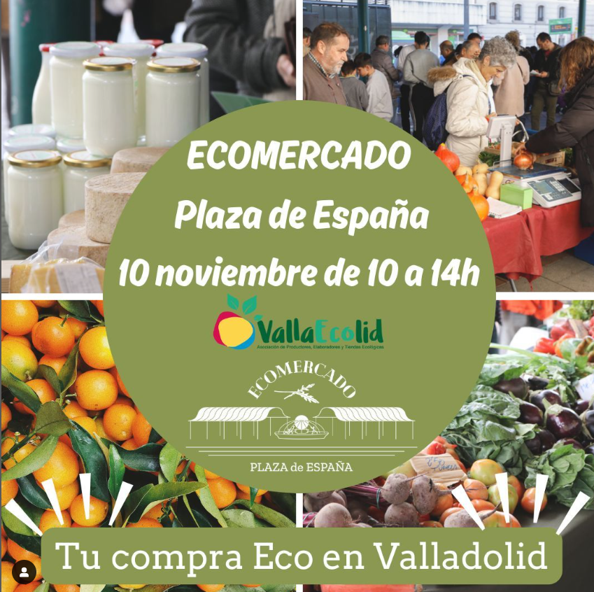 AuvasaVLL's tweet photo. 📢 Acude a disfrutar de tus compras en el #EcoMercado de @AlimentaVLL 👉 #MejorEnBUS 🚌
📌 #PlazaEspaña
⏰ Hoy de 10:00 a 15:00 horas
🚍 Líneas con paradas cercana: 1, 2, 3, 4, 6, 7, 8, 9, 18 y 19 https://t.co/OptRhzgRQf