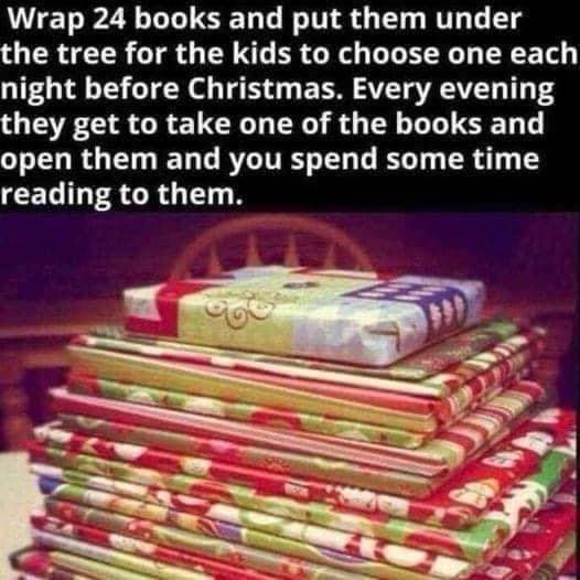 JaneMBellAuthor's tweet photo. 🎄✨ Turn reading into a magical holiday countdown! ✨🎄

Encourage the love of books and reading in children with this fun,  festive idea: wrap 24 books and place them under the Christmas tree! Starting December 1st, let them unwrap a book each day, discovering a new story or adventure that will build excitement for the season and spark their imagination. 📚🎁

This fun, screen-free activity not only makes reading special but also creates memories and a wonderful family tradition. Whether they’re classics, holiday tales, or new adventures, these daily surprises will make every day leading up to Christmas feel magical. 🎅🎄

📚✨ Start your own bookish countdown and watch their love for reading grow! ✨📚

#ChristmasCountdown #ReadingTradition #KidsWhoRead #24BooksOfChristmas #BookLovers #EncourageReading #FamilyChristmasTraditions #GiftOfReading #HolidayFun #ChristmasMagic

https://t.co/z56nuxnqWs
