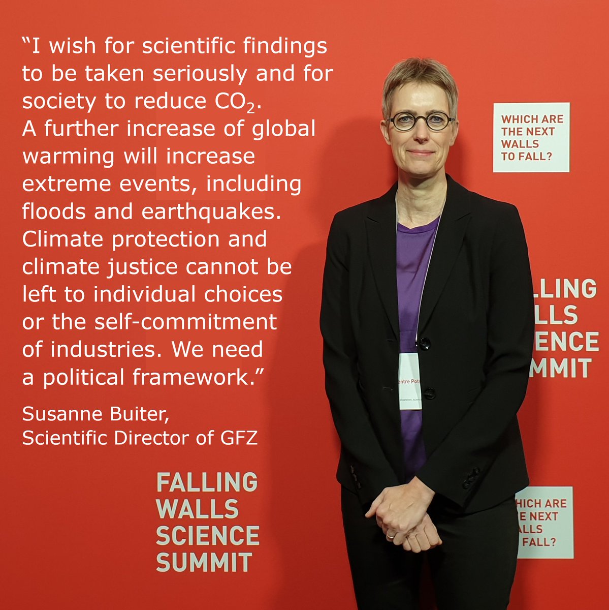 Our message from this year’s #FallingWalls #ScienceSummit24, from our Round Table “Natural Hazards &amp; Climate Change”: Which are the next walls to fall?