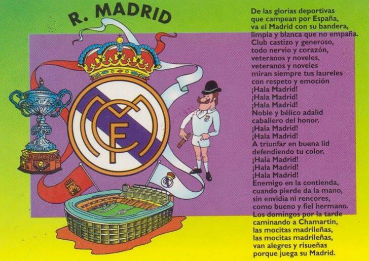 Que no caiga en el olvido <a href="/realmadrid/">Real Madrid C.F.</a>,!queremos que nuestro himno, suene en nuestro estadio! #VaElMadridConSuBandera