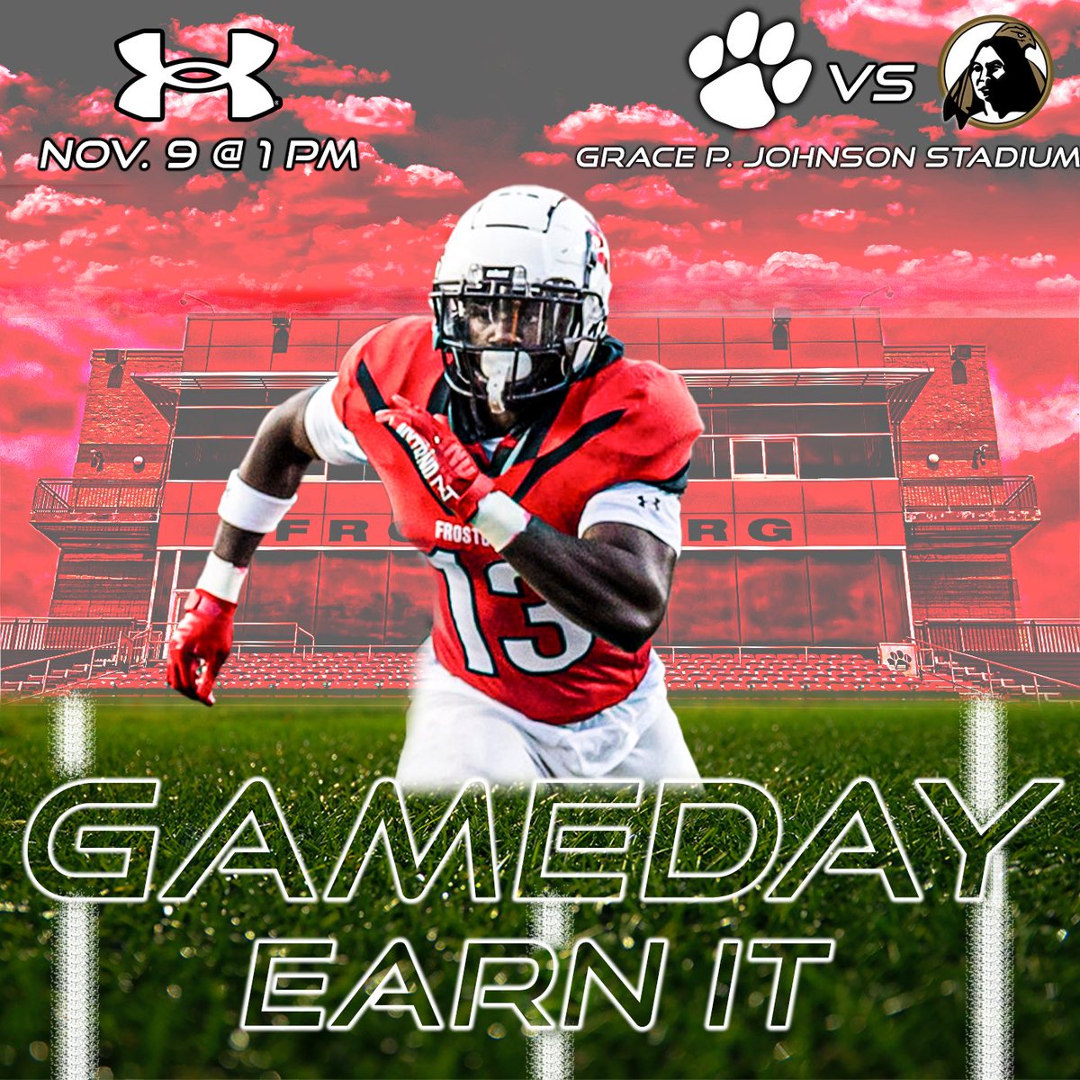 Game Day!! 🔴🏔️🏈🏈#Earnit