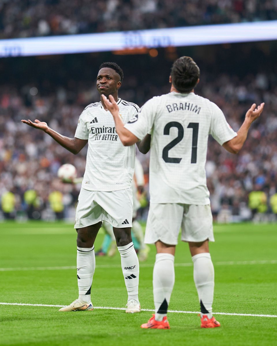 RMadridFrance_'s tweet photo. Brahim Diaz : "Ma passe à Vini ? J’aurais pu marquer mais il devait marquer son triplé." https://t.co/UI3YUTaTbi