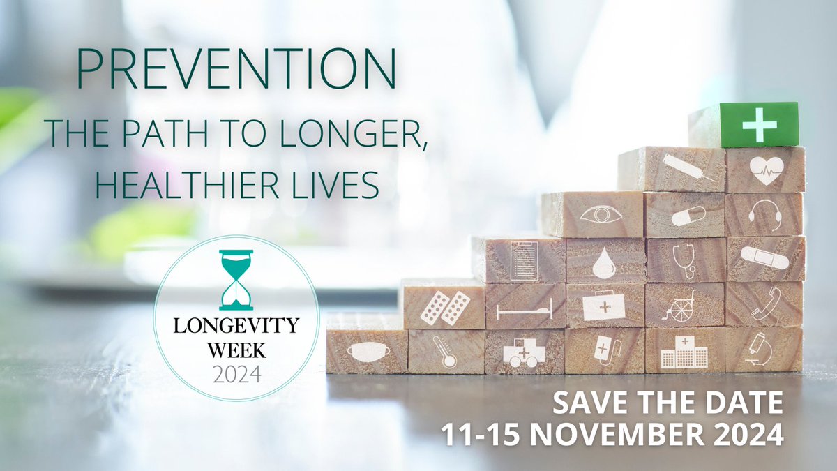 Longevity_Forum's tweet photo. Kicking off #LongevityWeek on Monday! Join us as we explore the power of #Prevention and discover ways to add more active years to our lives. Together, let’s build a healthier, longer future! @MasterInvestor @ARK_KCL @ColliderHealth @BsgTechAgeSig https://t.co/kol84ca1yE