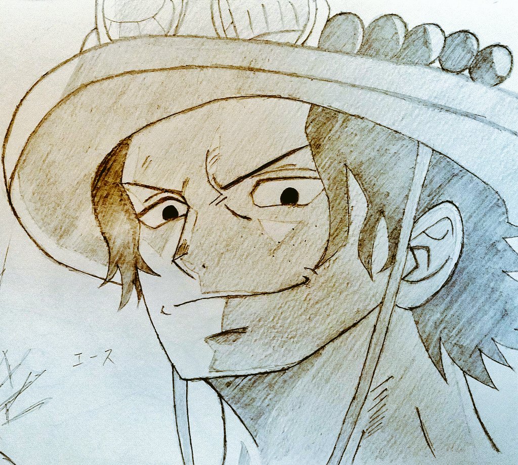 #ワンピース  #ワンピース絵描きさんと繋がりたい 
 #エース
  #絵描きさんフォロバ１００