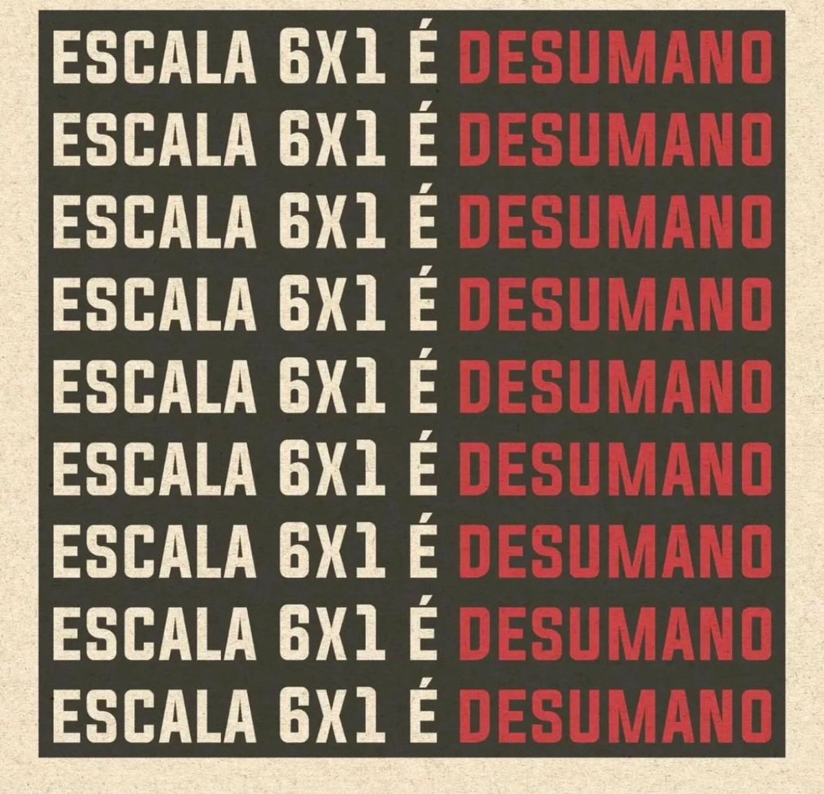 KateBrasil_'s tweet photo. Pelo fim da escala 6x1 https://t.co/dpjeYiWa2E