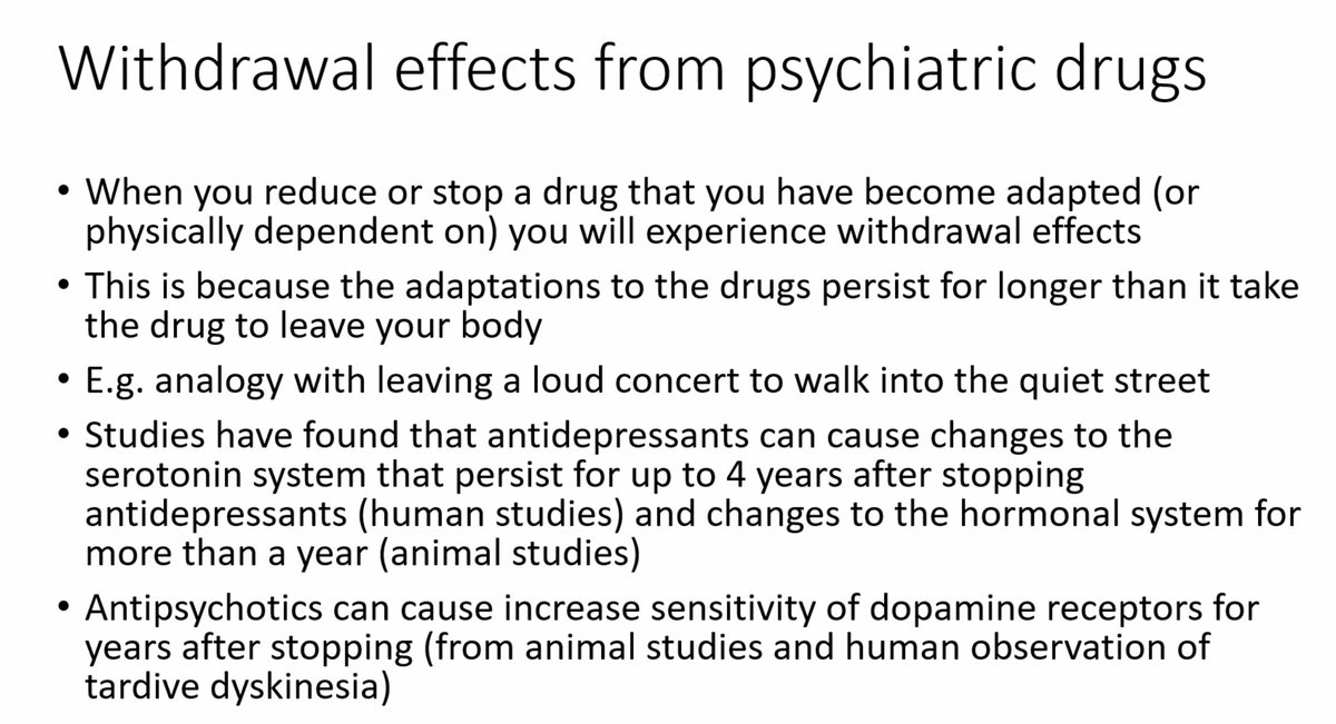 <a href="/markhoro/">Mark Horowitz @markhoro.bsky.social</a> outlines the serious and sometimes long-lasting side effects of withdrawal from psychiatric drugs. Drugs affect every organ of body, brain, nervous system, hormonal system etc