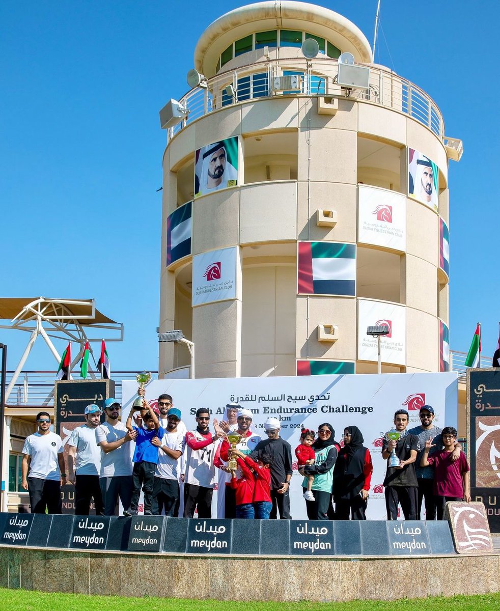 UAEERF_AE's tweet photo. … 
🏆 تهانينا للفائزين في تحدي سيح السلم للقدرة لمسافة 119 كم! 🏇

🥇 المركز الأول: سيف أحمد المزروعي من اسطبلات MRM

🥈 المركز الثاني: حمد حميد التميمي من اسطبلات F3

🥉 المركز الثالث: راشد محمد المهيري من اسطبلات F3 https://t.co/NvUssj6zyF