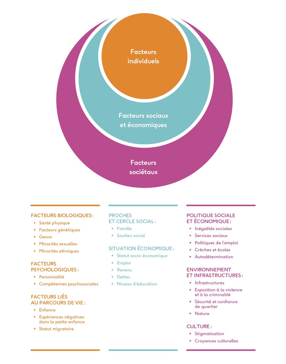 👉 Au-delà des facteurs individuels, les facteurs socio-économiques et sociétaux sont des déterminants majeurs de la santé mentale et de la santé de manière générale. Ils contribuent à notre santé pour une proportion qu'on peut estimer à 60%...

✋ À l'heure de l'évaluation et du
