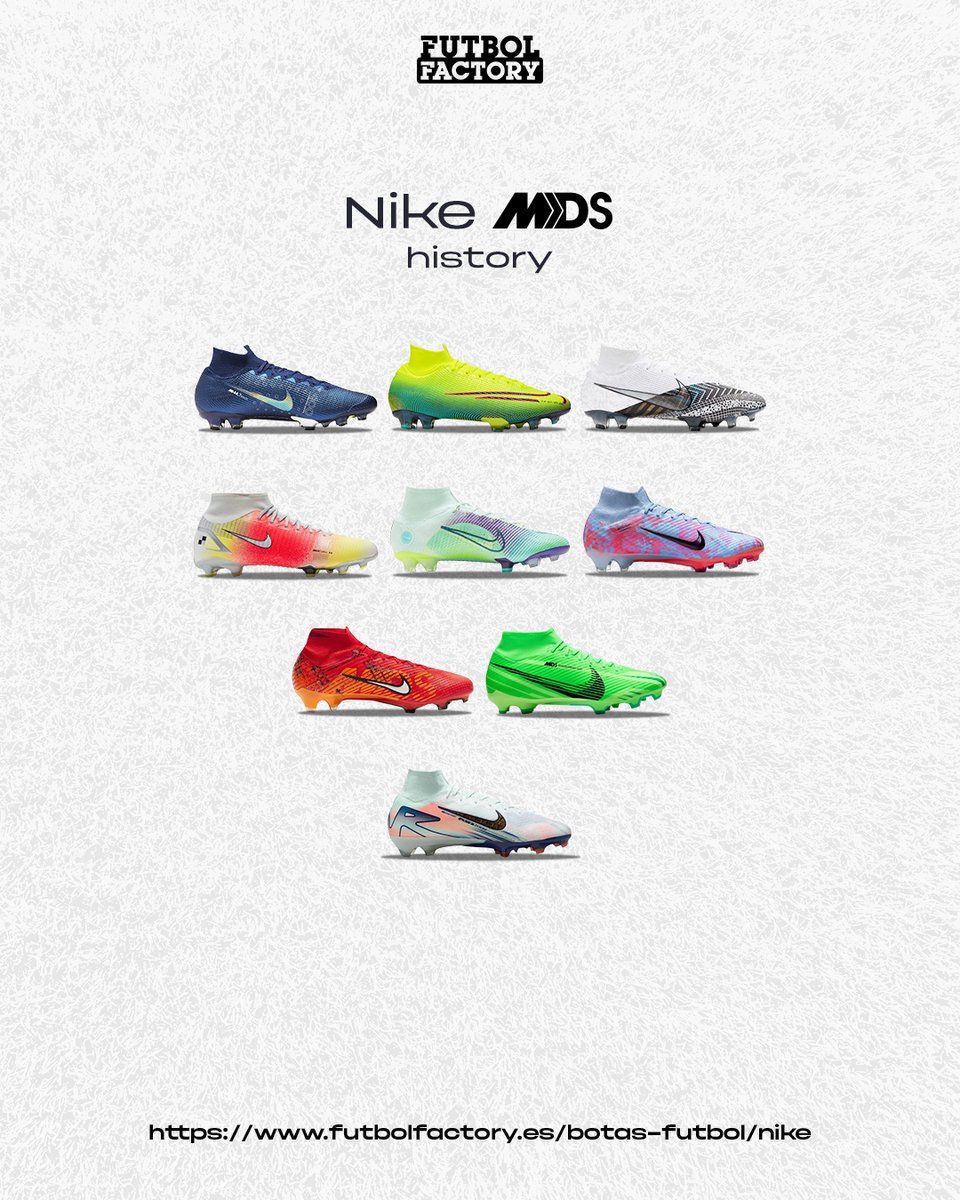 futbolfactory's tweet photo. 𝗠𝗲𝗿𝗰𝘂𝗿𝗶𝗮𝗹 𝗗𝗿𝗲𝗮𝗺 𝗦𝗽𝗲𝗲𝗱 𝗦𝗲𝗿𝗶𝗲𝘀 🔥

MDS09 acaba de aterrizar ➡️ el nuevo pack de @cristiano será uno de los últimos de la saga que ha perdurado en esta última década. 

¿Con qué color te quedas de las nueve botas de la serie? https://t.co/Qo1rzO1bmA