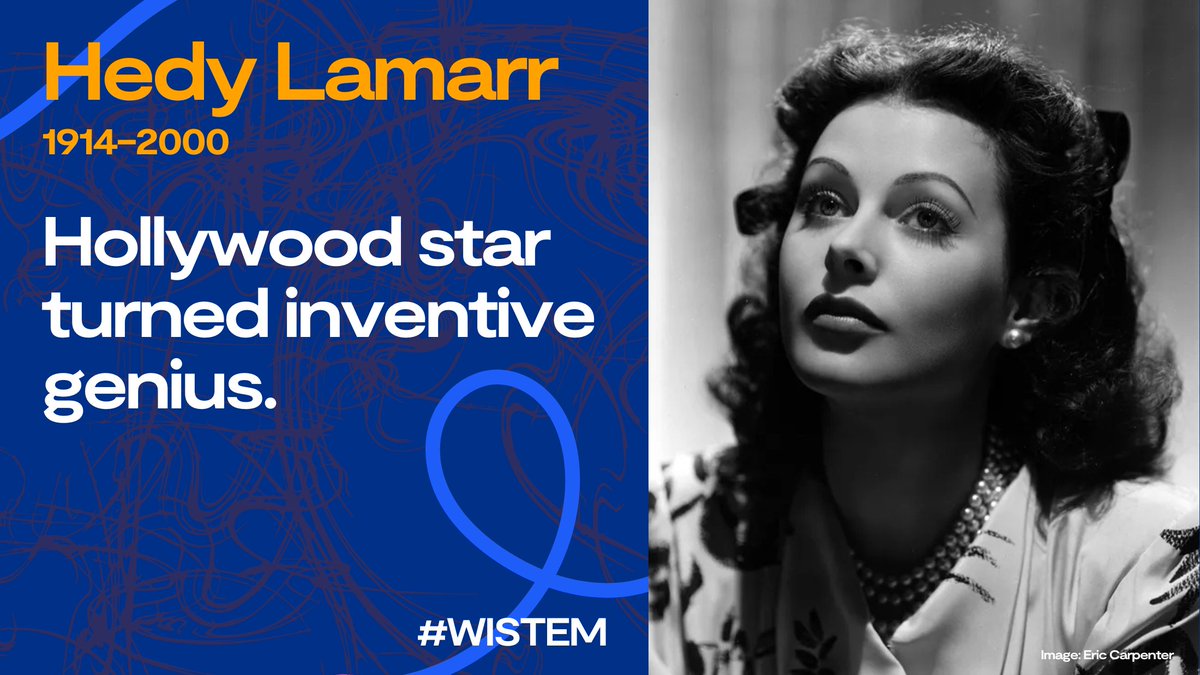 STFC_Matters's tweet photo. Today is Hollywood star Hedy Lamarr's birthday. We want to honour her often overlooked contribution to modern day digital connectivity.
Her invention of radio "frequency-hopping" was only recognised 50 years after its design when it was incorporated into mobile phones.
#WiSTEM https://t.co/iJJDEkHdHm