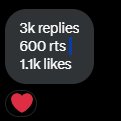 MomoCallsMeMint's tweet photo. Hi! i just got an rt deal from kind @JM__Sparkle🫶

3k replies  
600 rts 
1.1k likes  

lasts 7 days  🫶
(qrts DO count)  

you can use voting/bts related tag, such as  

WE LOVE YOU BTS 
#Jin_Happy 
#Jin_IllBeThere 
#Jin_RunningWild 
(drop your rt deal too so that I can help!) https://t.co/nvCZLDgSYK