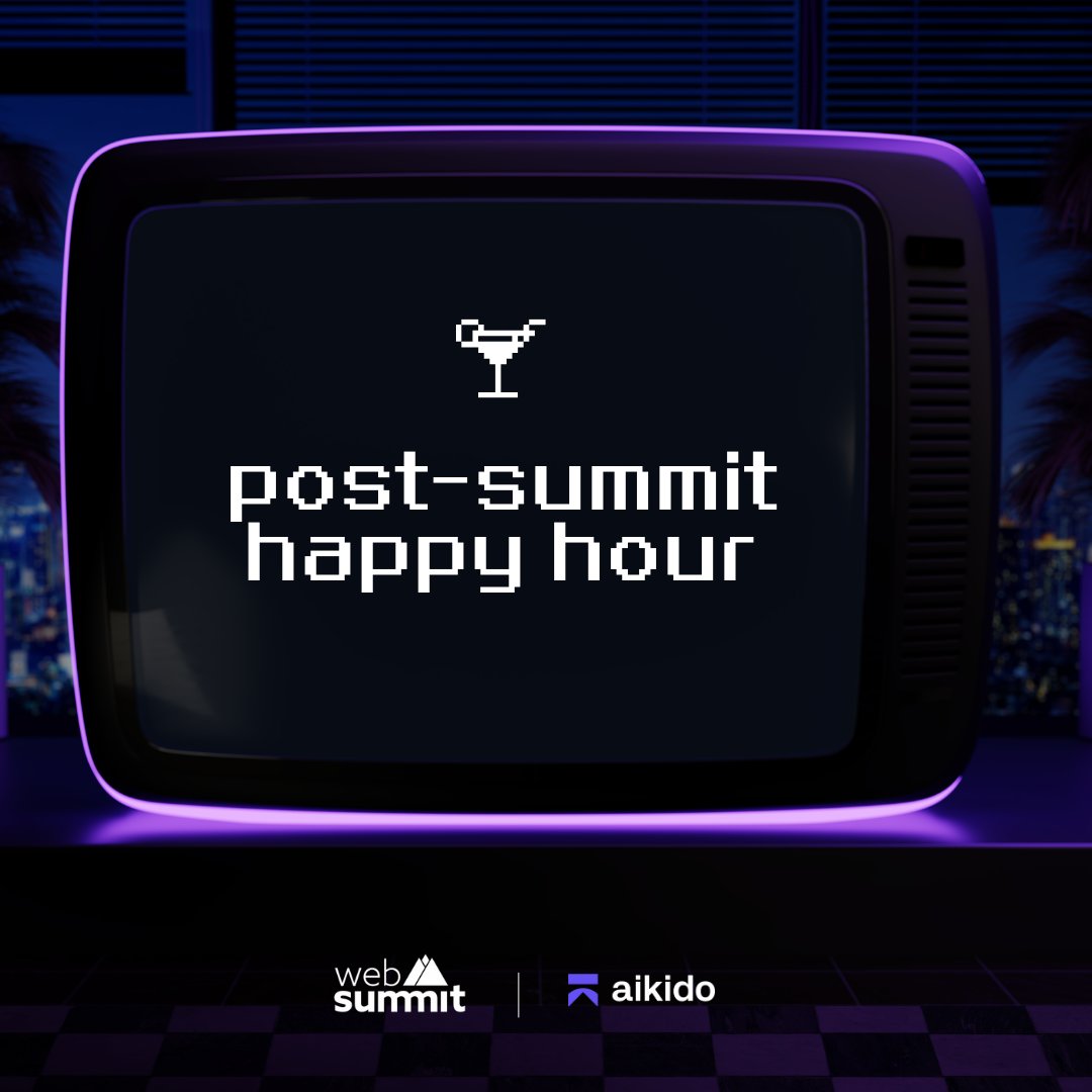 AikidoSecurity's tweet image. if you&apos;re headed to #webSummit2024 join us for a cold one on thursday at our (un)official happy hour

2 rules:
1. no sales allowed
2. enjoy yourself... &amp;amp; the open bar

link to rsvp in comments 👇