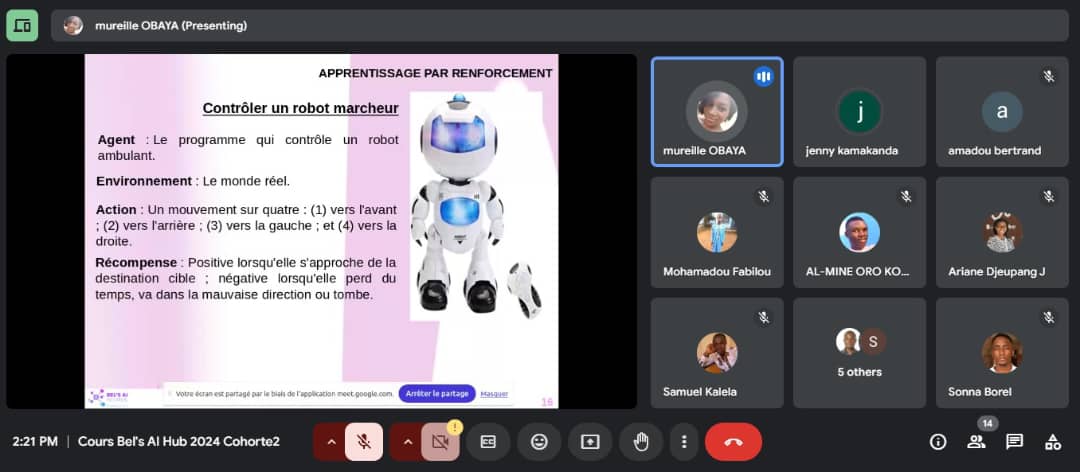 🌟Last month, the 2nd cohort at Bel's AI Hub thrived, partnering with AUF Ngaoundéré (Cameroon) &amp; AUF Lubumbashi (DRC). Last Wednesday we explored machine learning techniques together. 🚀🤖
#BelsAIHub #AITraining #Africa #AIThroughEducation #AUFPartnership