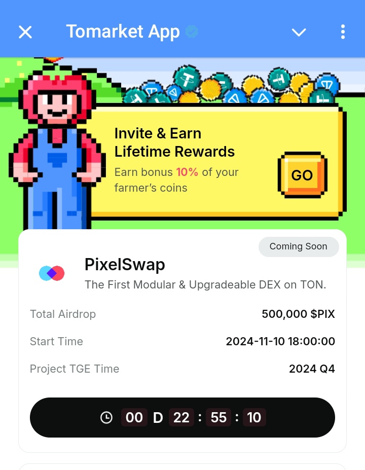 OwoadeAdeola_1's tweet image. UPDATE: $Toma added #PixelSwap  to the launch pool.

Stake your $Toma to get tokens, alot to come.

$ZAAR