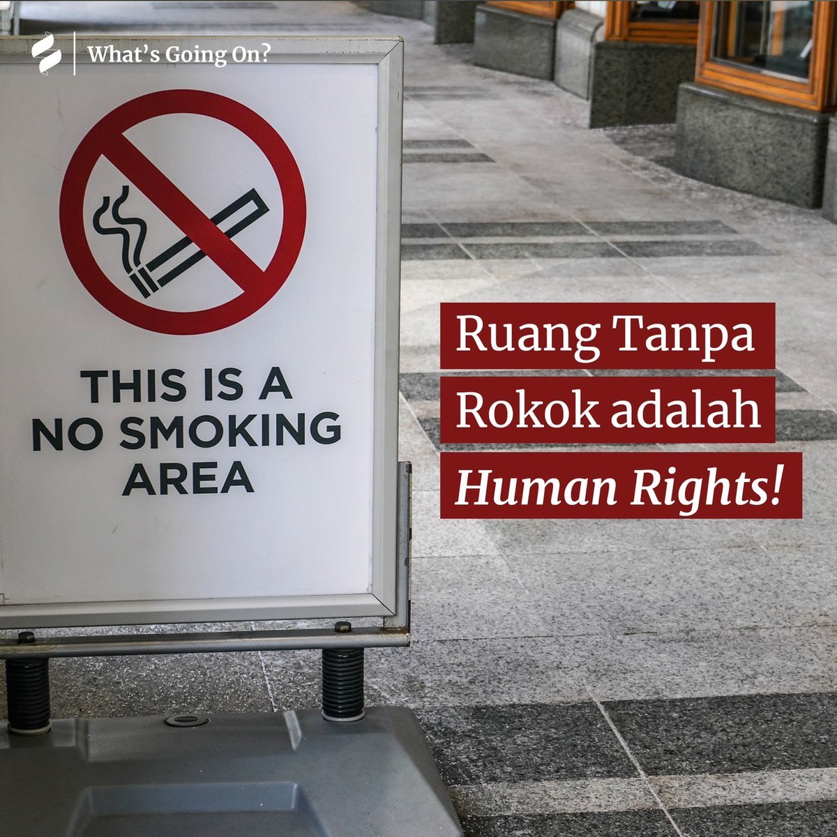 Si paling egois yang menganggap ruang terbuka seakan-akan milik perokok doang. 

Padahal setiap warga berhak atas udara bebas rokok.