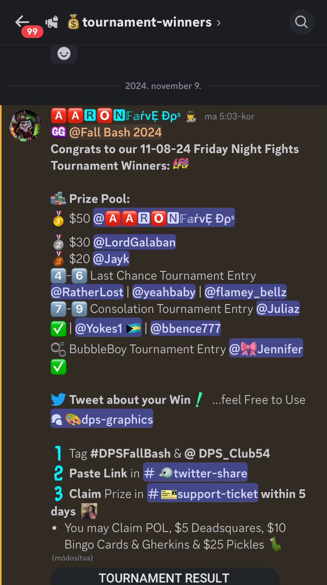 bbence776's tweet photo. I just received a free NFT from @DPS_Club54 and secured a spot in a consolation tournament entry! Excited to be part of the #DPSFallBash and see where this journey takes me! π» https://t.co/ikBsW3oiLh