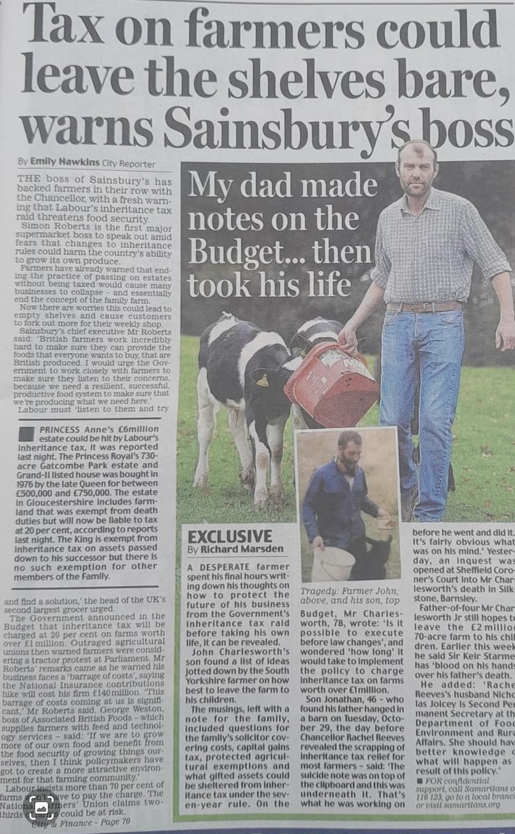 Reading this is just heartbreaking,  💔 to think a politician can push any man to that point ☹️

PLEASE Join us on 19th November.  

Let’s #SaveFamilyFarms 

agriwebmedia.typeform.com/to/v4NNbWxh?ty…

<a href="/agricontract/">Olly harrison 🥛🍔🌱AccidentalYoutuber</a> <a href="/wheat_daddy/">Andrew Ward 🇬🇧🚜</a> <a href="/loosecollie/">martin williams</a> <a href="/NFUtweets/">National Farmers' Union</a>
