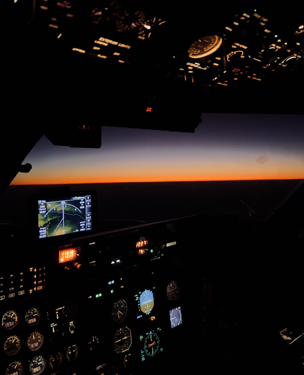 Break of dawn view from the office in the sky