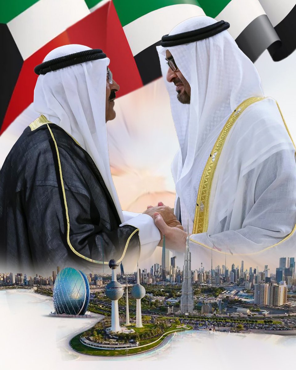 Mariam88Sultan's tweet photo. #رئيس_الدولة يبدأ يوم غد الأحد زيارة دولة إلى #الكويت، حيثُ يبحث سموه خلال الزيارة، مع أخيه صاحب السمو الشيخ #مشعل_الأحمد_الجابر_الصباح، أمير دولة الكويت، العلاقات الأخوية التاريخية و التعاون المشترك  
#زيارة_محمد_بن_زايد_للكويت
#الكويت_ترحب_بمحمد_بن_زايد
#الإمارات_الكويت 🇰🇼🇦🇪 https://t.co/QJqDmJGiaA