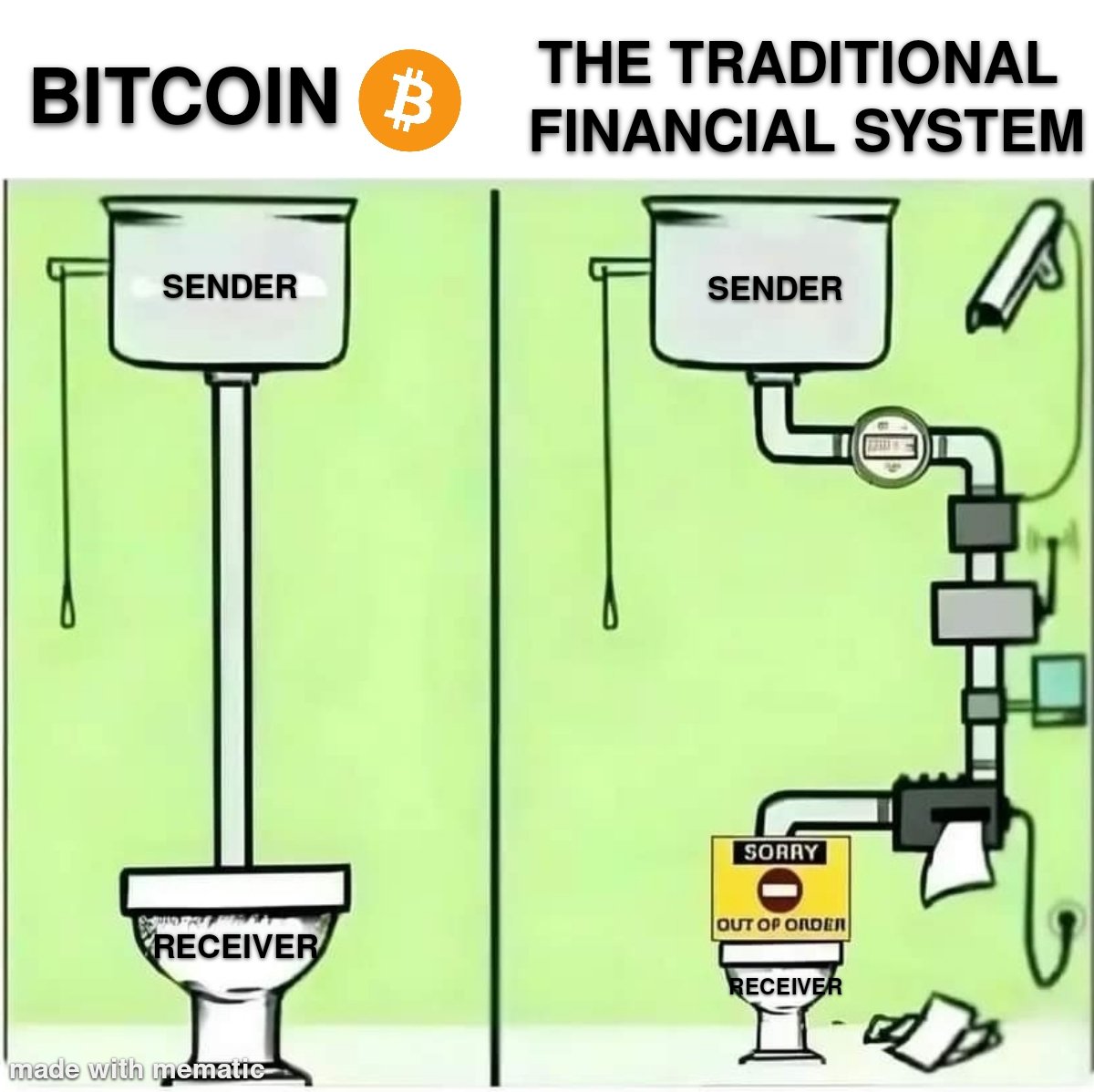 Be your own bank. 
 #bitcoin