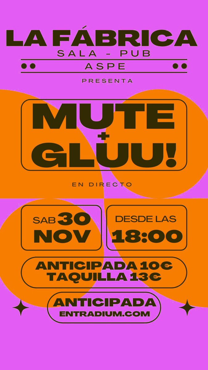 Ah si! Que tenemos Twitter también, promosió: entradas aquí entradium.com/events/mute-gl…