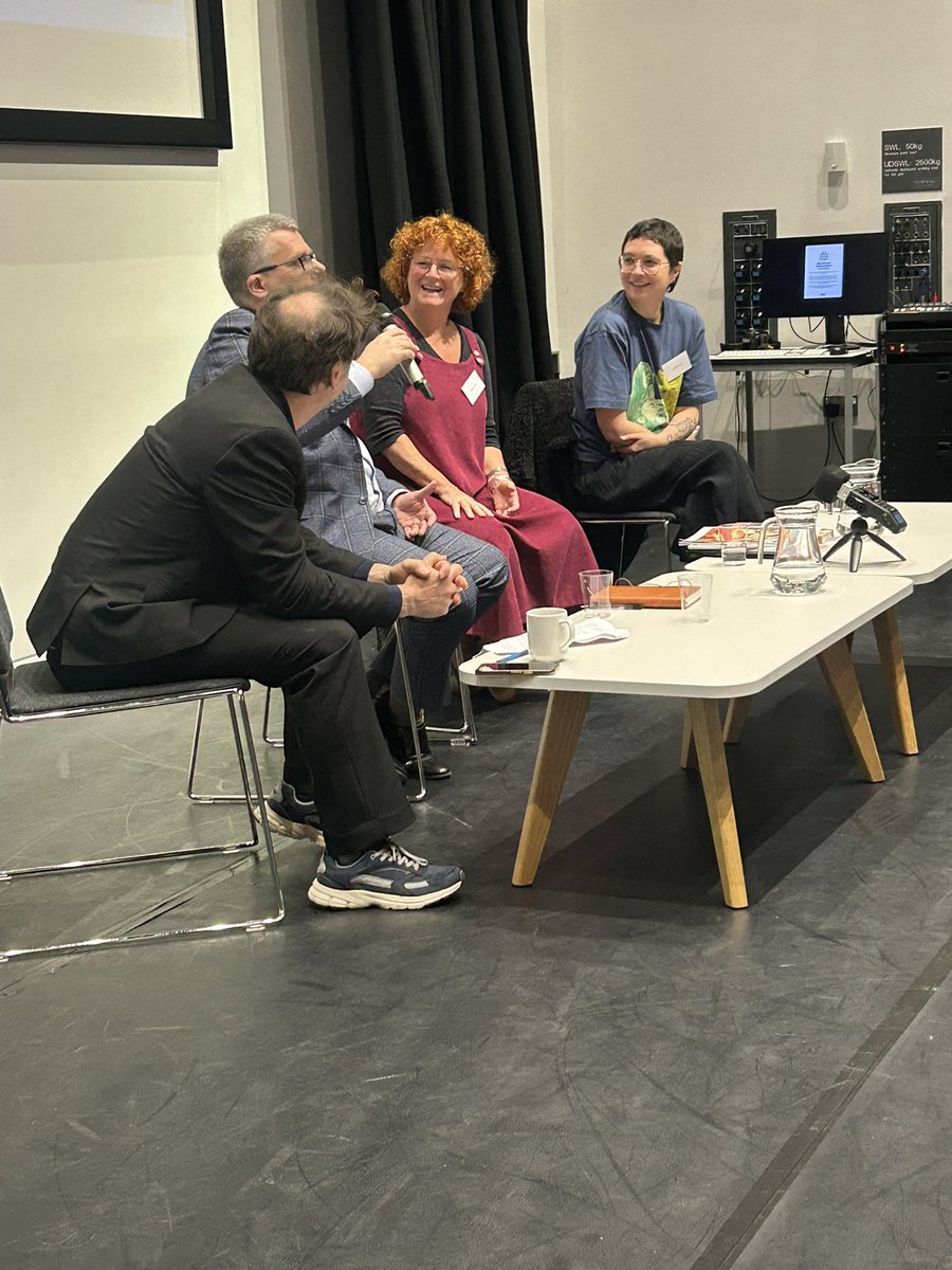 commapress's tweet photo. Only smiles when talking about writing! 
#ncwid24 https://t.co/14H2fh0kH7