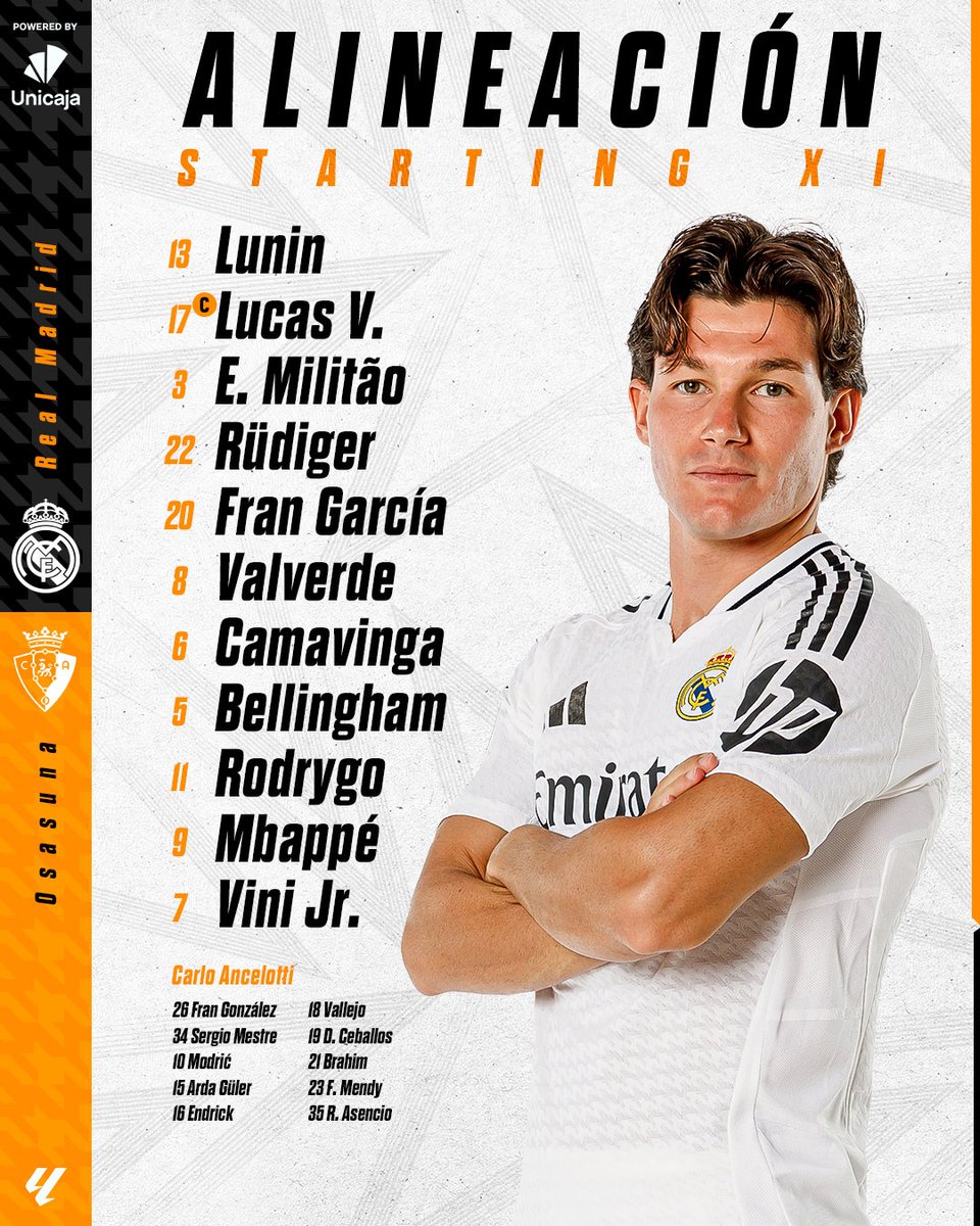 RGanji5094's tweet photo. Where the fuck is mendy, why he is benched
#RealMadridOsasuna #RealMedrid #Osasuna #LaLiga https://t.co/ZUz6Pstu11