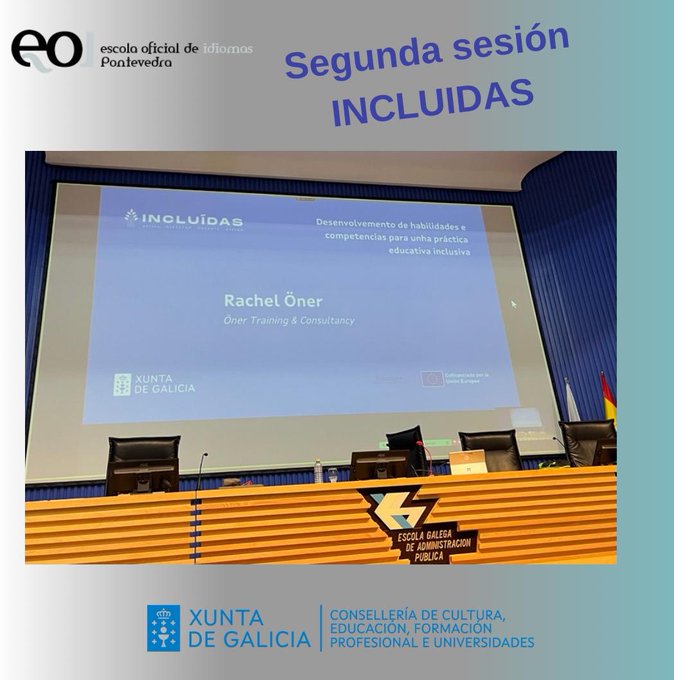 A nosa compañeira de #alemán <a href="/SoniaFernndezC6/">Sonia Fernández Castro</a> e outras profes #EOIstas  participan da 2️⃣sesión de formación ao abeiro do proxecto #Cafi_Incluidas de ⁦
<a href="/EduXunta/">EduXunta</a> <a href="/CAFIgalicia/">CAFI</a> 
⁩ Por una educación máis integradora!🙂