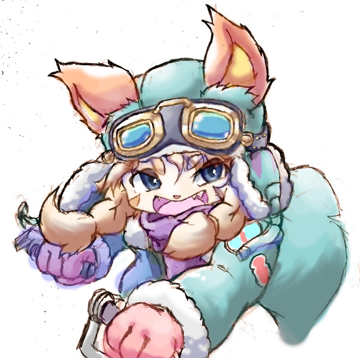 「顔タグのソシャゲ系を再掲～ソシャゲのキャラは一枚絵が多いから見えないところは想像」|にゃんた＠あにまる村だよりのイラスト