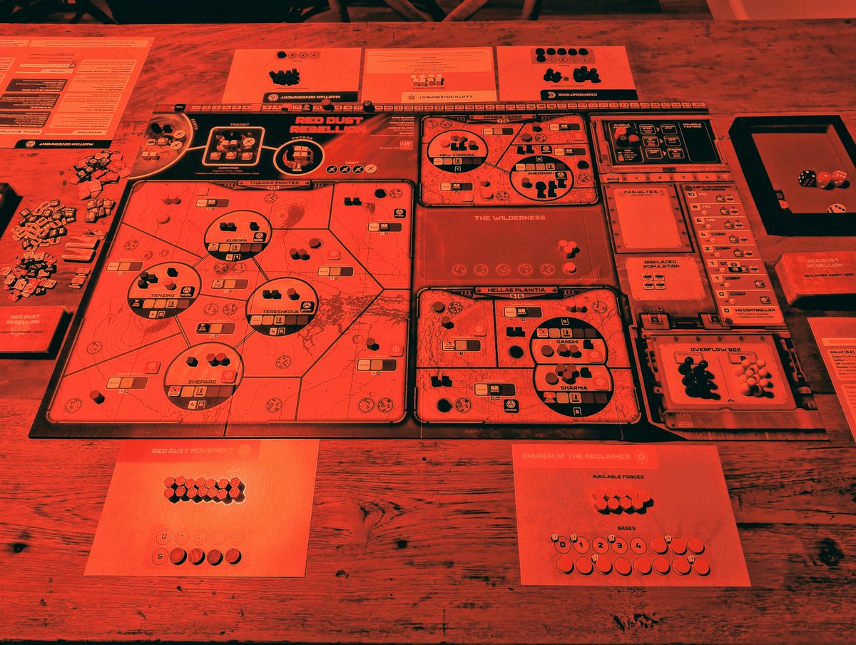PCaproens's tweet photo. Let's go to Mars for some "Red Dust Rebellion" with @Hans_Goossens85 and @Scr3p. It will be fun!
📷 Red Dust Rebellion under Martian light
@gmtgames https://t.co/sVNvyqahMy
