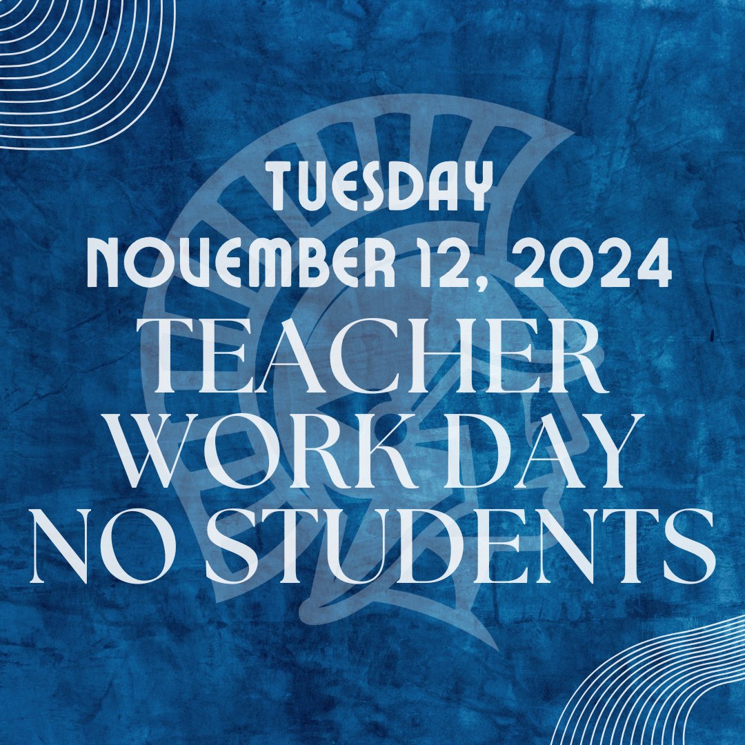 Due to the visitation and funeral for Michelle Gephart on Tuesday, November 12, 2024, the district will have a Teacher Work Day and no students will report. MVCTC students will still be transported from and to the High School as usual.