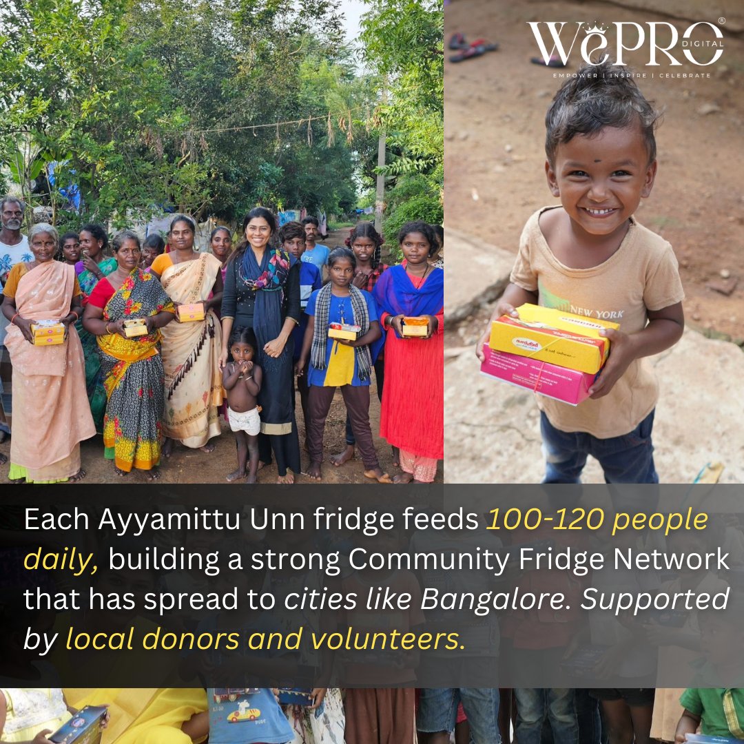WeproDigital's tweet photo. Each fridge not only serves food but brings people together, creating a space of mutual respect and support. When we share, we grow together..!

#FoodForAll #CompassionInAction #Inspiration #CommunityCare #Social #Cause #HelpingHands #MakeADifference #Chennai #Bangalore https://t.co/6YCI9lhBcw