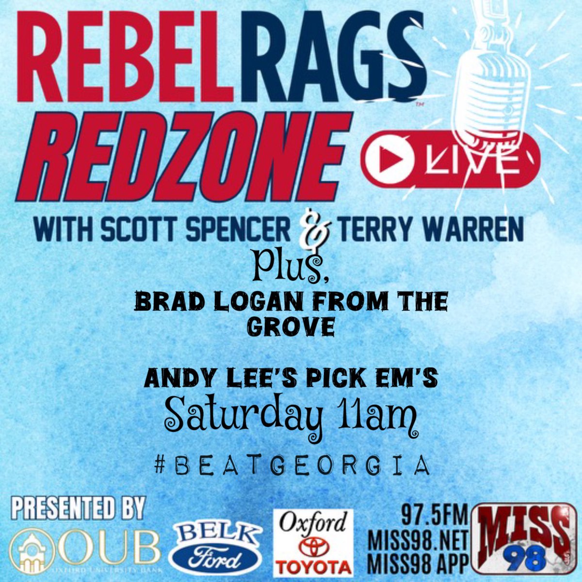 Huge opportunity for the Rebels today—we’ll talk it up at <a href="/rebelrags/">Rebel Rags</a> today!