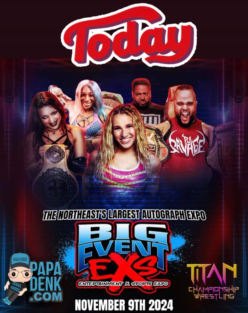 TiTanChampions1's tweet photo. Today!!! #TheBigEvent feat. @PapaDenk & @TiTanChampions1❗️
Don't forget 11.16.24. #NextSaturday, @Titan presents #TCWMtOlympus2024 🔥
$10 tickets‼️
(LIMITED-TIME ONLY) https://t.co/kzWB7YL1hy
https://t.co/S3ke128ZvR
#Subscribe https://t.co/k1yLJWTBIo