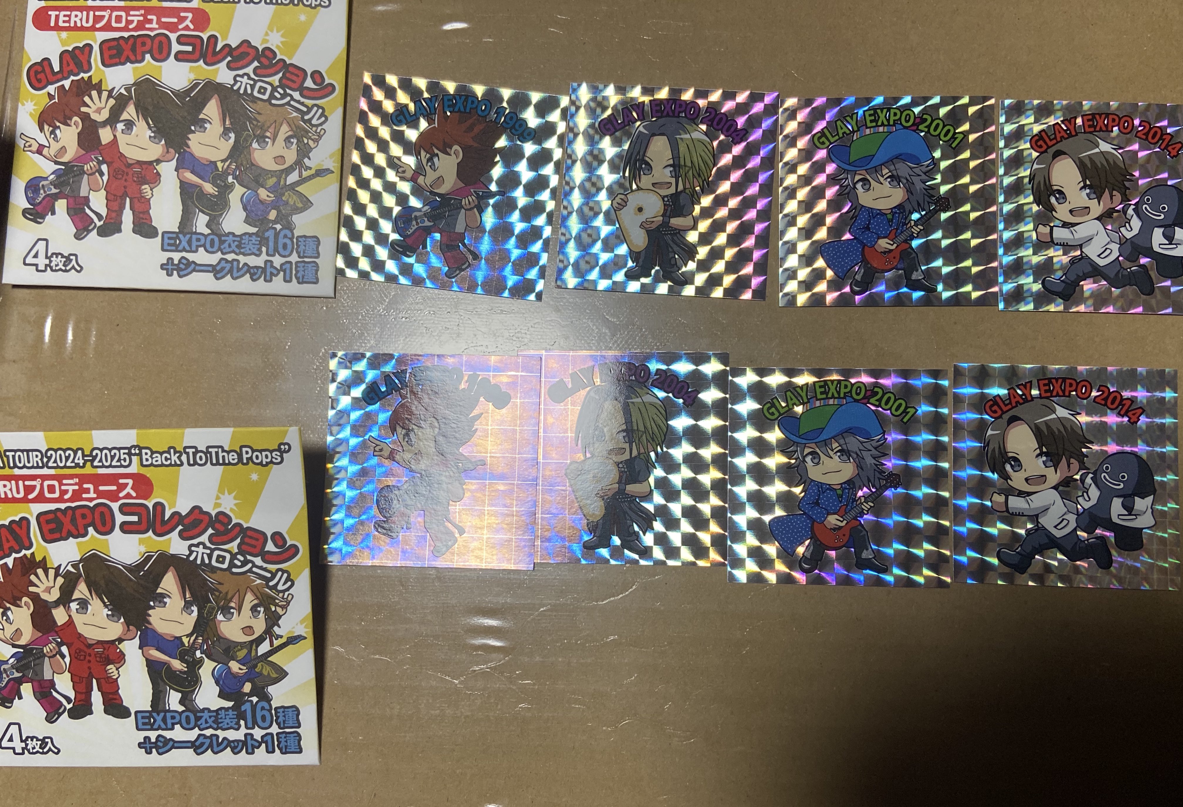 GLAY ホロシール シークレット GLAYホロシール シークレット GLAY EXPO コレクション
