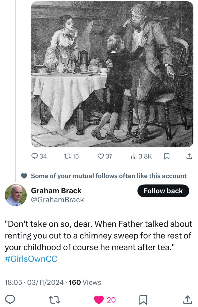 Well done to the witty winners of last Sunday’s caption contest. 🥇<a href="/HorribleSanity/">Undine</a> 🥈 <a href="/ErburyOldBoy/">Erbury Old Boy</a> 🥉<a href="/Daily_Mustard/">The Daily Mustard</a> 4th <a href="/GrahamBrack/">Graham Brack</a> 
This Sunday hope to see you at the 🦋 place where I have the same <a href="/GirlsOwn/">Girls' Own advice</a> name.