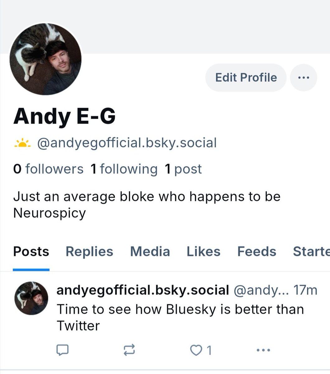 AndyEGofficial's tweet photo. I know I don't have many Twitter followers, but if you want to follow me on Bluesky or Threads... Feel free https://t.co/5l6M9TFRpb