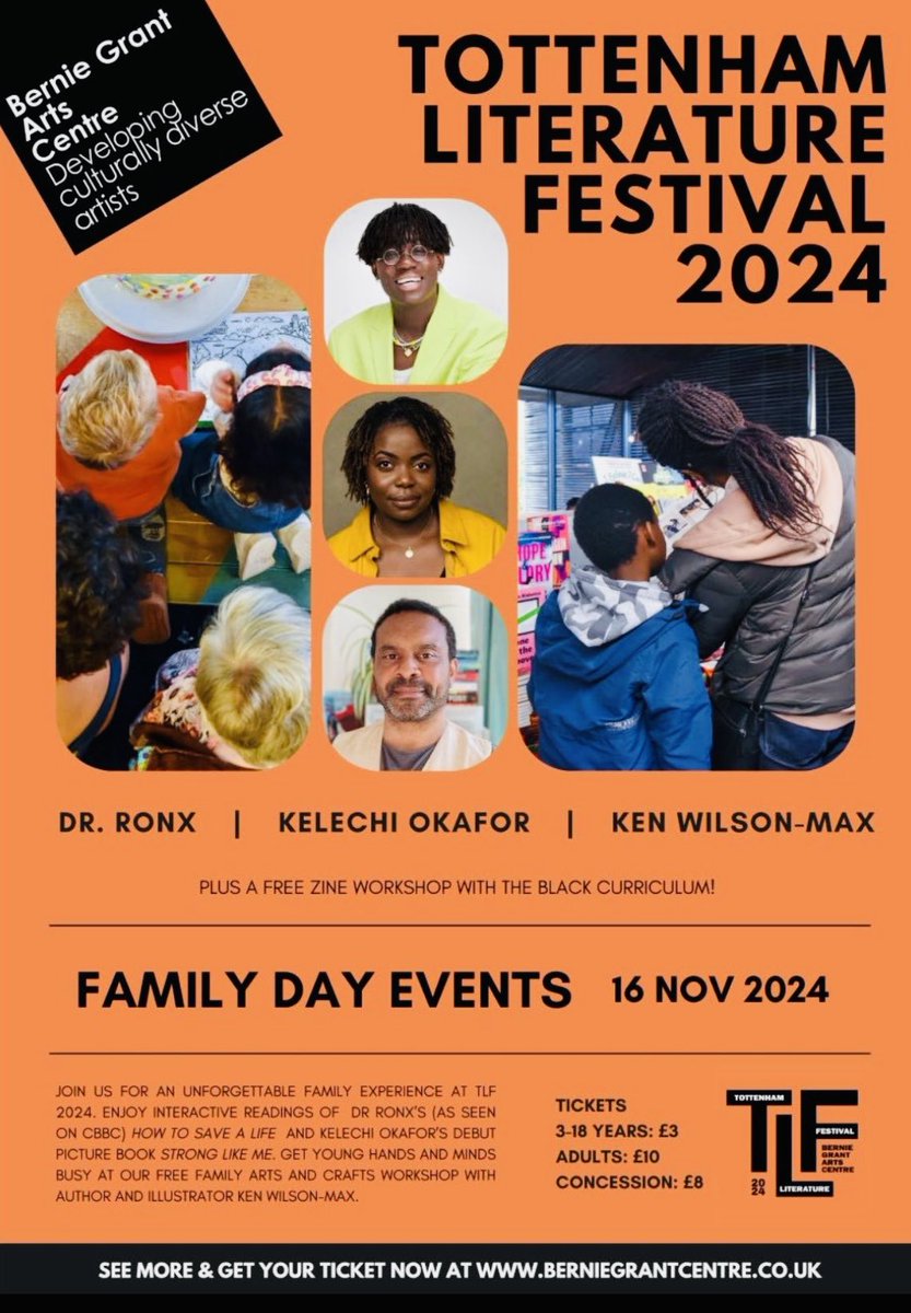Earlsmead Primary (@earlsmeadn15) on Twitter photo Tottenham Literature Festival runs from 11th to 16th November <a href="/BGArtsCentre/">Bernie Grant Arts Centre</a> The family day is 16th November please read the information below ππ½ Tottenham Literature Festival runs from 11th to 16th November <a href="/BGArtsCentre/">Bernie Grant Arts Centre</a> The family day is 16th November please read the information below ππ½