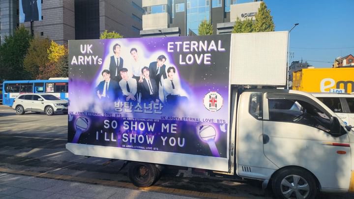 UKBTSARMATION's tweet photo. UK ARMY Our Truck is officially in SK ๐ฐ๐ท๐ https://t.co/K2tT8i8wsN