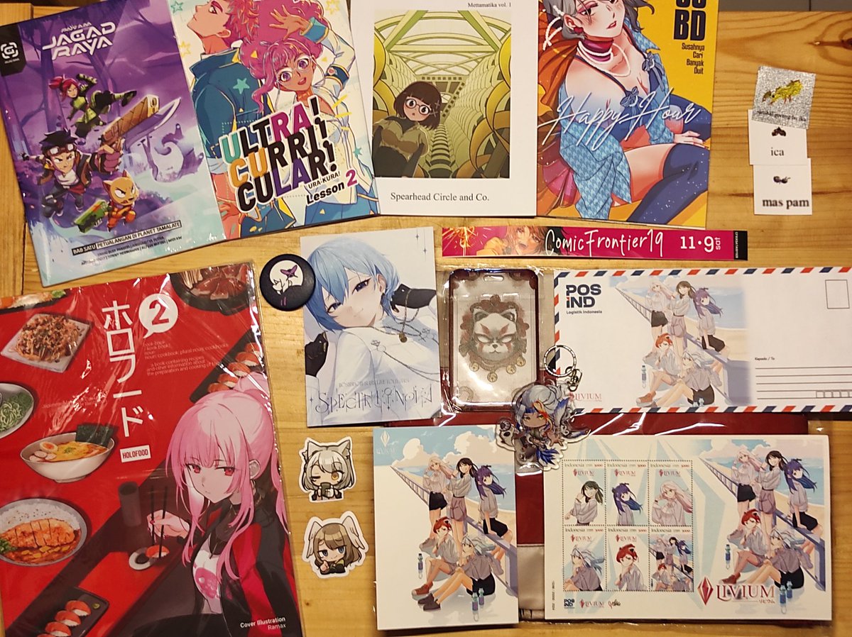 Loot CF19:
- Jagad Raya <a href="/ShaniBudi/">Shani Budi | #JagadRaya</a> 
- Ultra!Curricular vol. 2 <a href="/dewe/">Dewe</a> <a href="/naolotica/">Beatrice Nauli ➡️💙</a> 
- Mettamatika vol. 1 <a href="/adriantom25/">tomas / internetofatoms</a> 
- SCBD - Happy Hour <a href="/DitoSatrios/">Ditosatrios</a> <a href="/renattayn/">n a t a m o n</a> 
- Holofood 2 <a href="/federasi_biji/">Federasi BIJI | CF21 i13 - i14</a> 
(cont.)