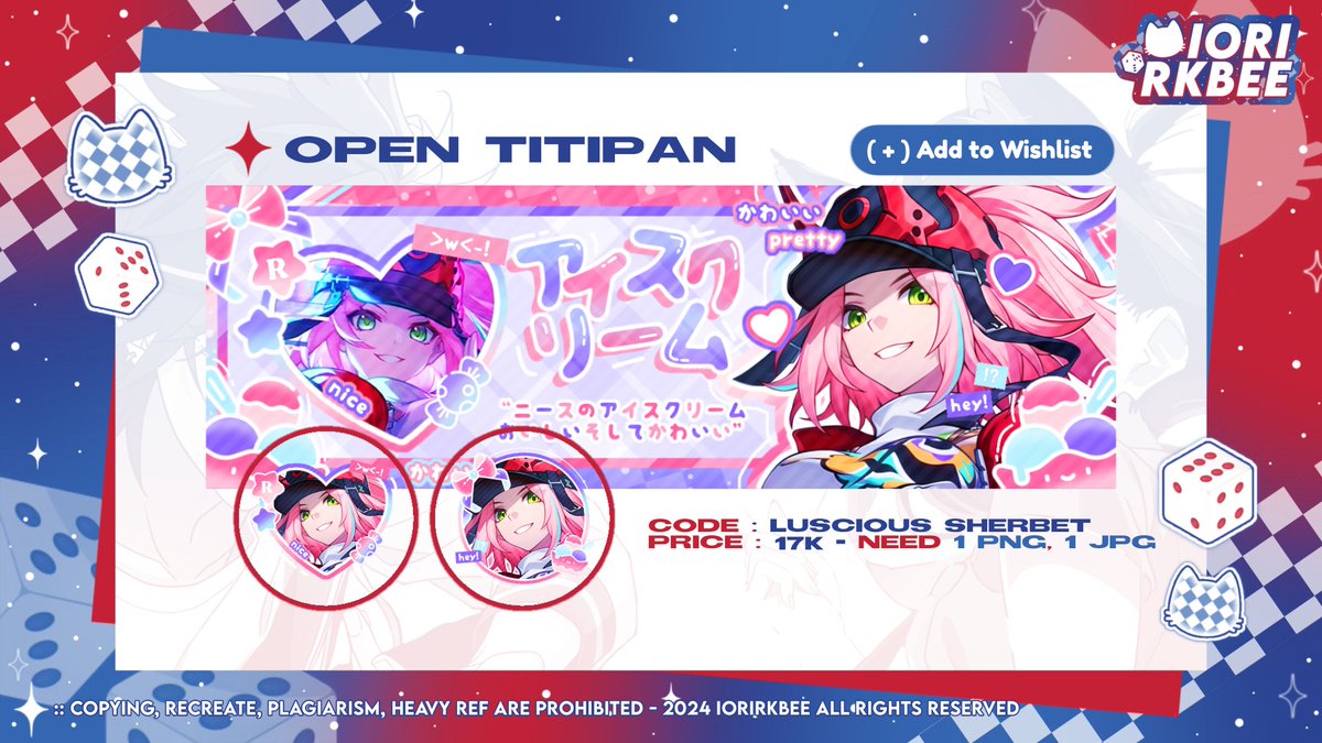 ★. RT ARE APPRECIATED-!

🐱💙 OPTIP LIMITED . ⊹ ᝰ – Jeng jeng, kami open titip nih buat 2 catalog baru kami~ Open sampai Minggu Depan (17/11 - 20.00) dengan slot terbatas 🔥 Gas titip chara kesayangan kalian-! 🎲 { .. Cek more on Reply .. } 💥

#zonauang #zonab