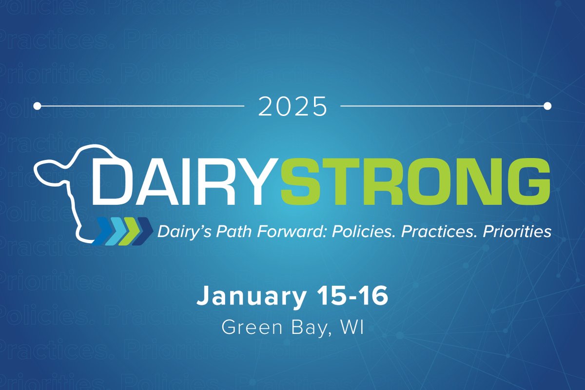 Dairy Strong registration is now open! This is an unforgettable opportunity to engage and connect with leaders. Early bird pricing ends December 1st. To register, click here: bit.ly/4edZsQm