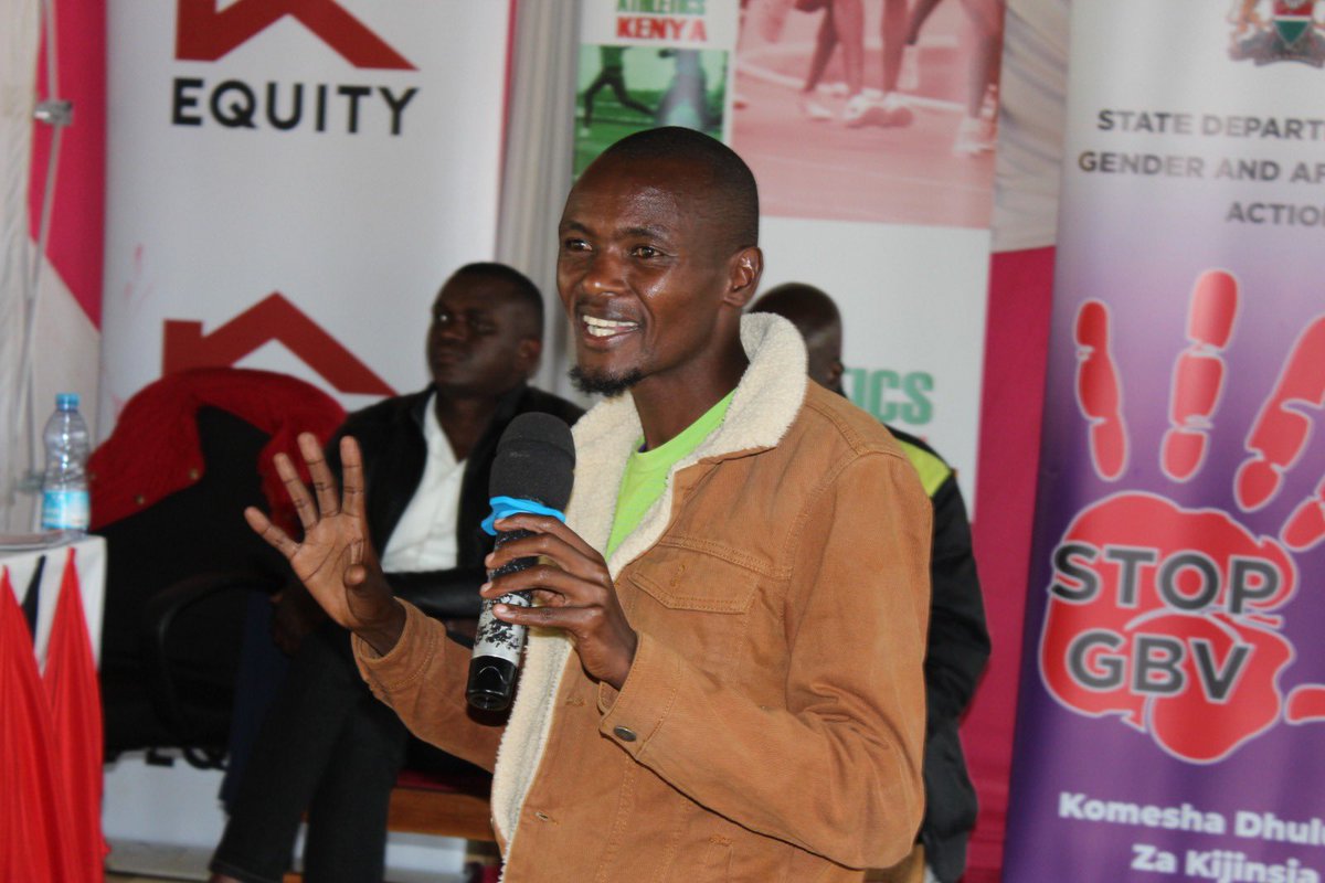 athletics_kenya's tweet photo. Mike Kimtai, Iten-based athlete
We need more female coaches here in Iten so female athletes have people they can confide in. It is very difficult for a female athlete to reveal to a male coach that she is undergoing GBV.
#RESET #KenyaEndGBV #ExpandPowerBase https://t.co/3KH3DnKtRy
