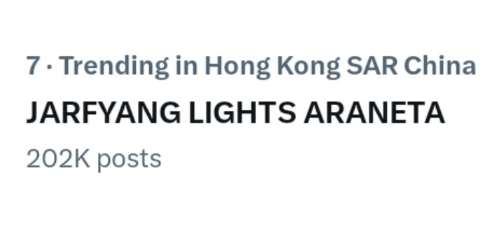 Jeniered5's tweet photo. Di ma bang bang ang Jarfyang trending sa Hong kong https://t.co/rHTrabQIf7
